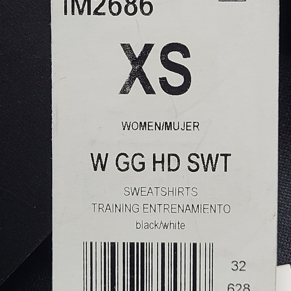 Adidas Aeroready Training Hoodie Women XS Black NEW IM2686 Sweatshirt - Picture 6 of 8